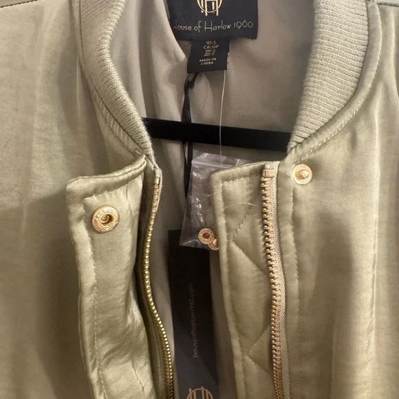 House of Harlow 1960 Sage Bomber Jacket - Picture 3 of 5